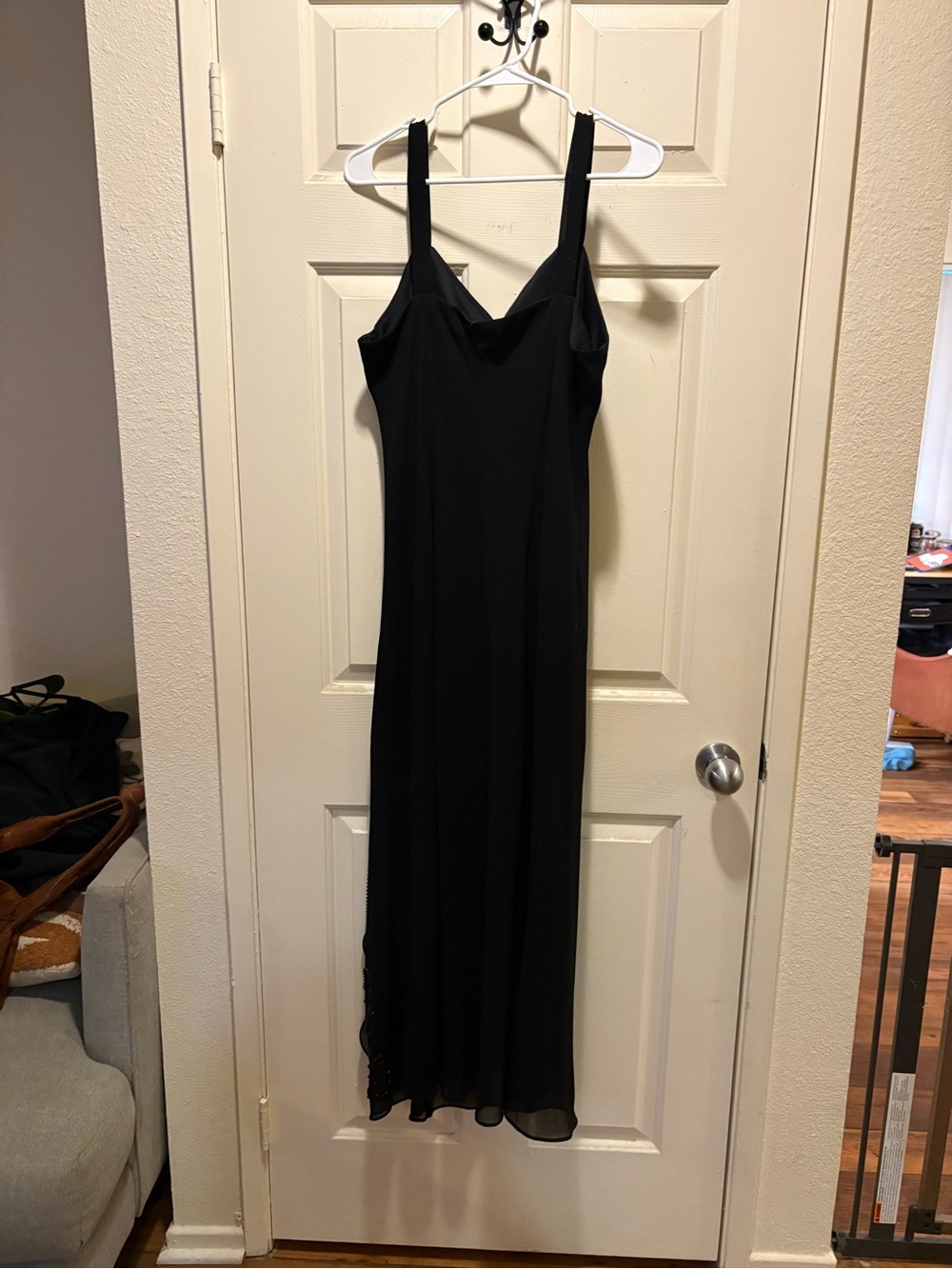 Vintage R&M black dress with beading